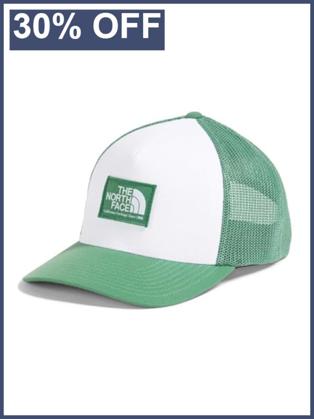 The North Face Keep It Patched Trucker Hat Recycled Brim Snapback Hiking Cap